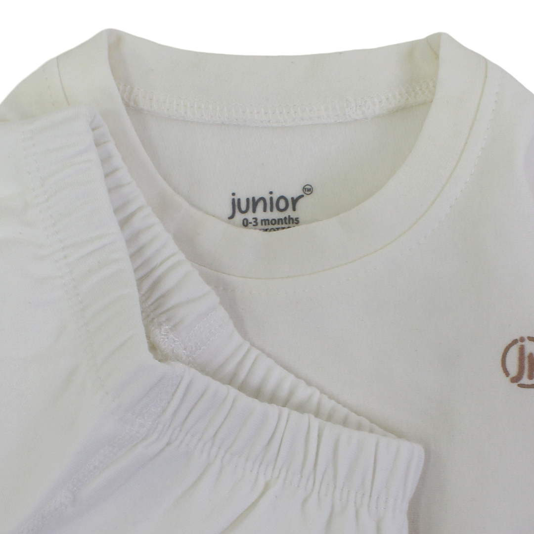 Unisex Baby Cotton Thermal Set – White