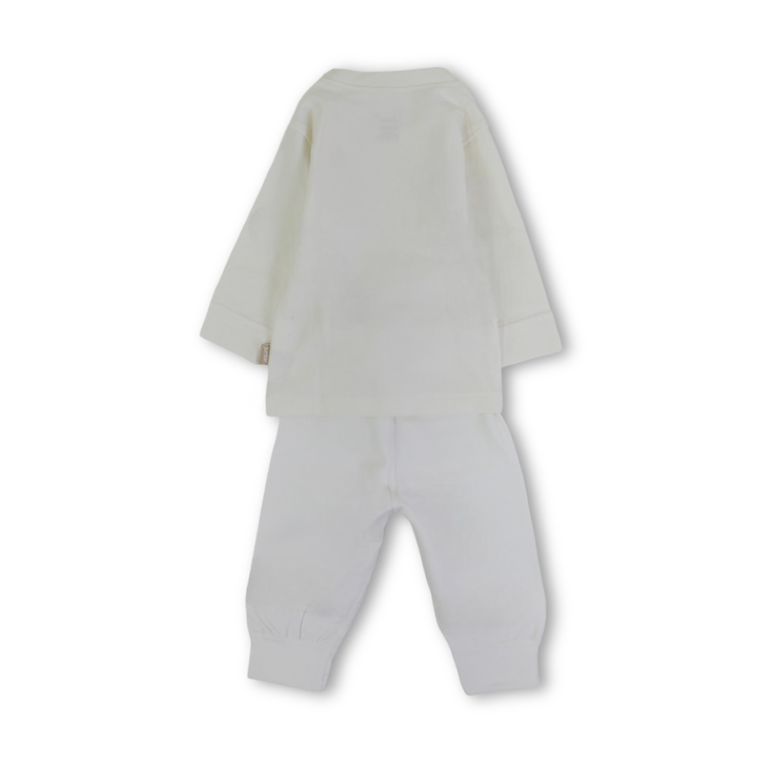 Unisex Baby Cotton Thermal Set – White