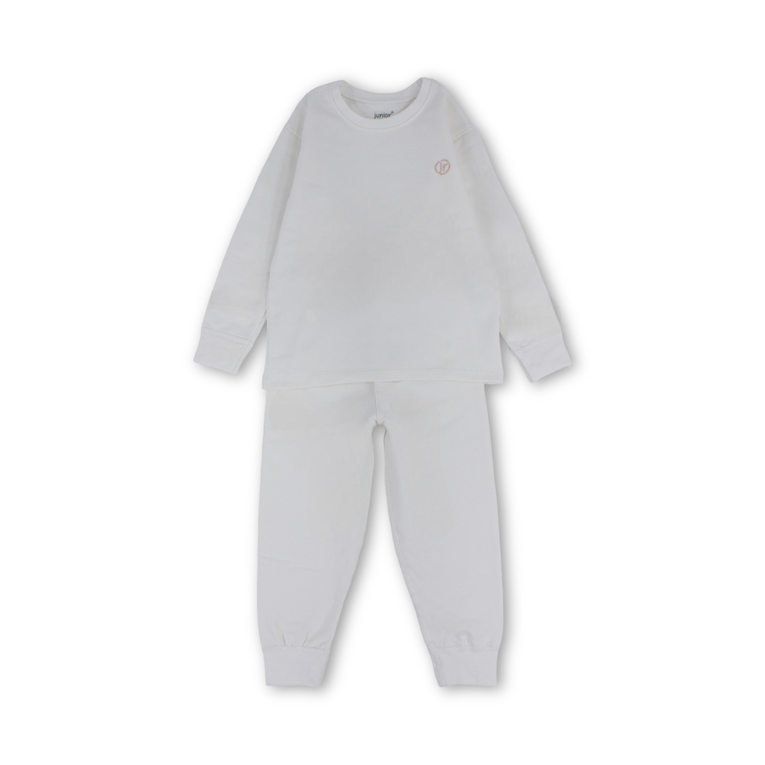 Unisex Cotton Thermal Set – Off-White