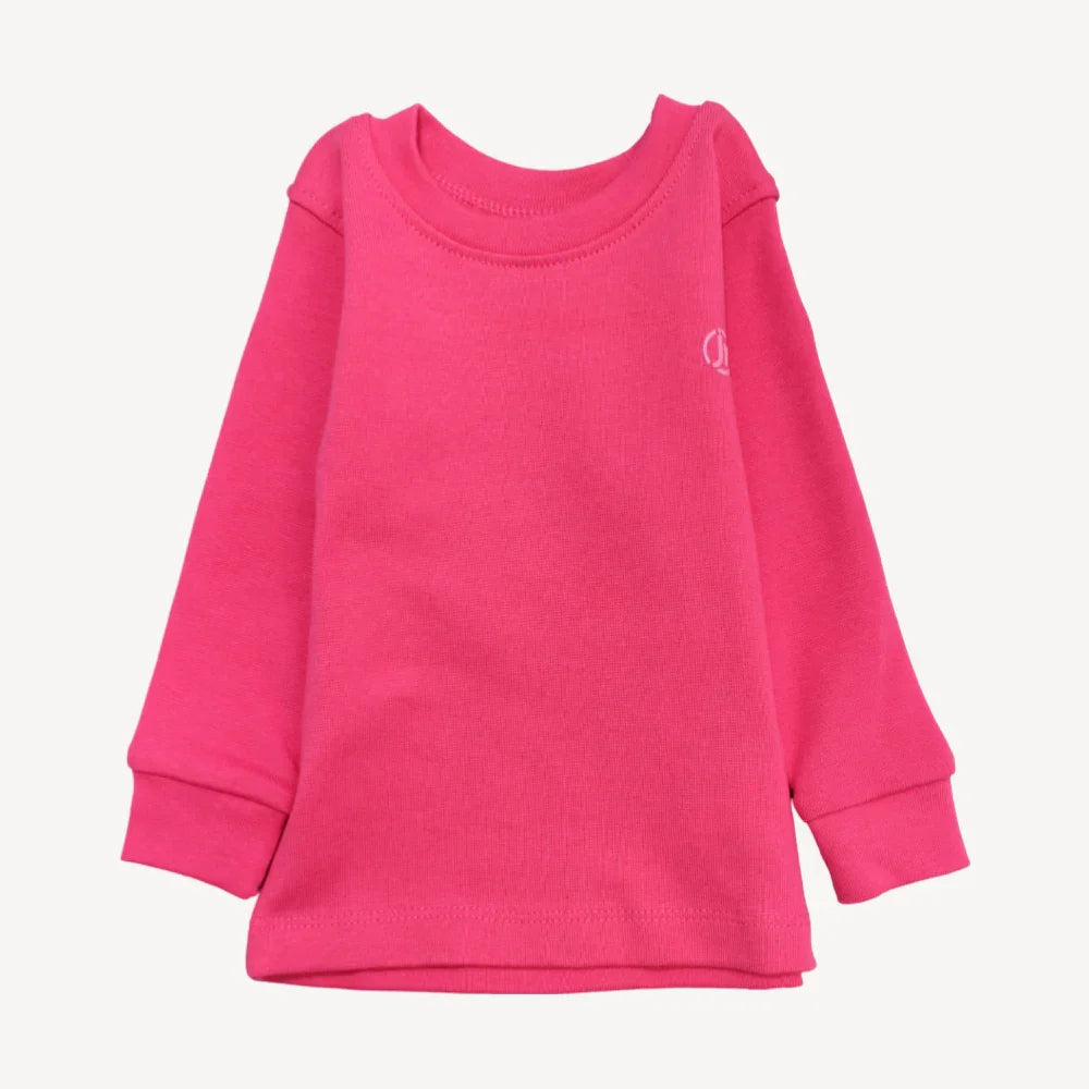 Plain Fuchsia Long-Sleeved Undershirt - Clothing - Junior