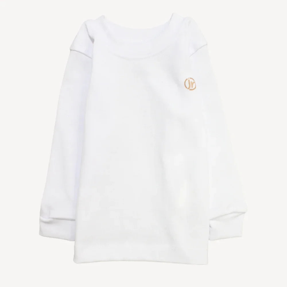 Plain White Long-Sleeved Undershirt