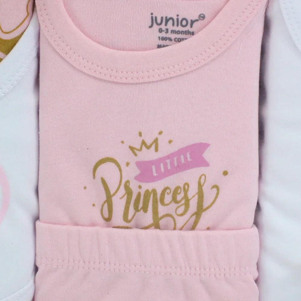 Pack of 10 - Baby Girls Gift Clothes Box Little Princess Set in Pink
