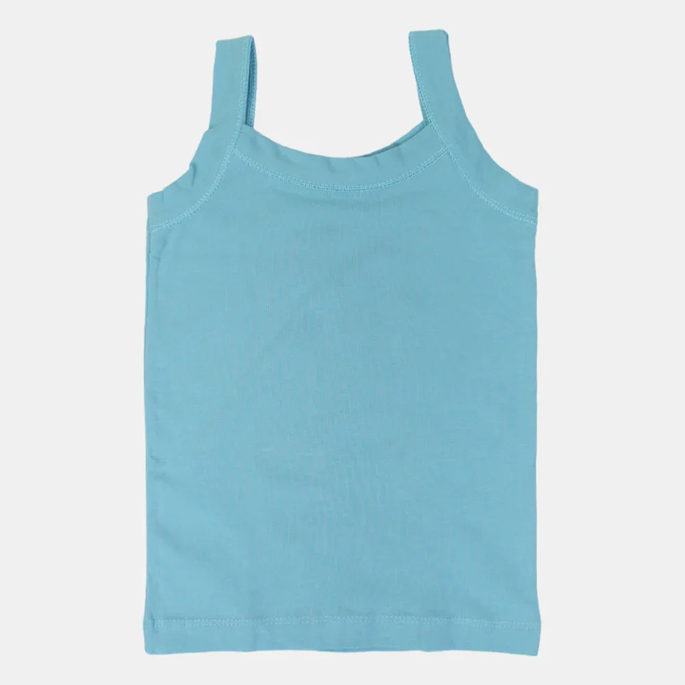 Girls Cotton Sleeveless Undershirt – Wide Straps