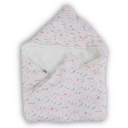 Cotton Baby Blanket – Pink with Flamingo Design