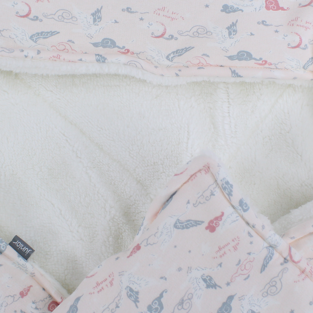 Cotton Baby Blanket – Pink with Flamingo Design