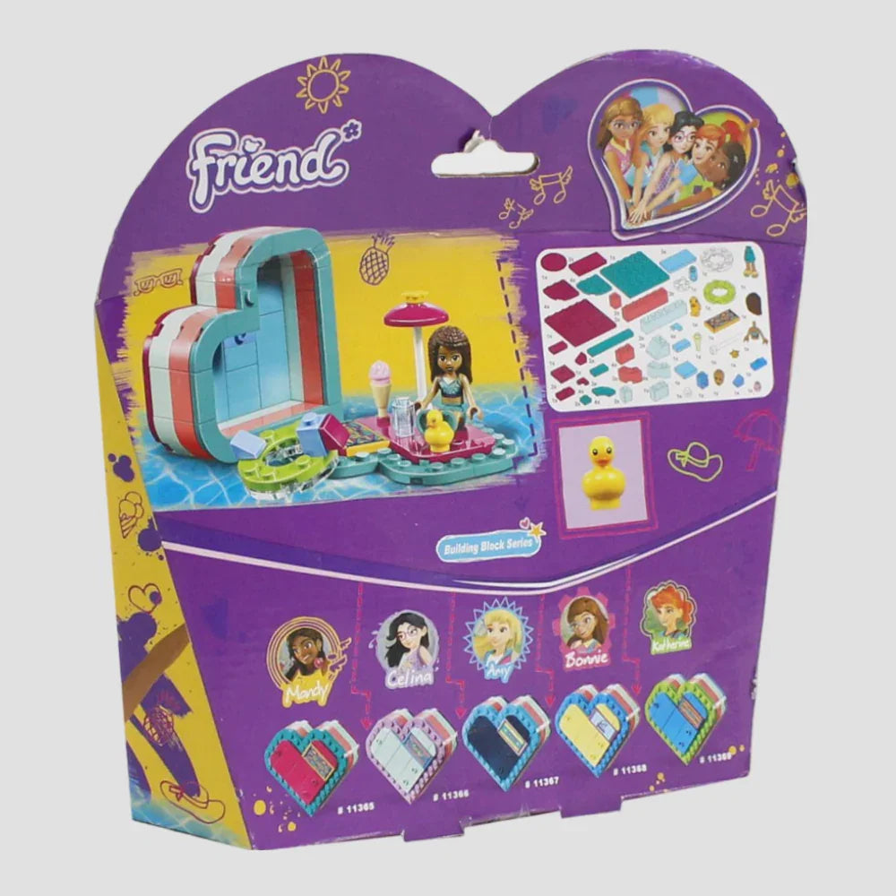 Lari Friends Andrea's Summer Heart Box - 86 Pieces