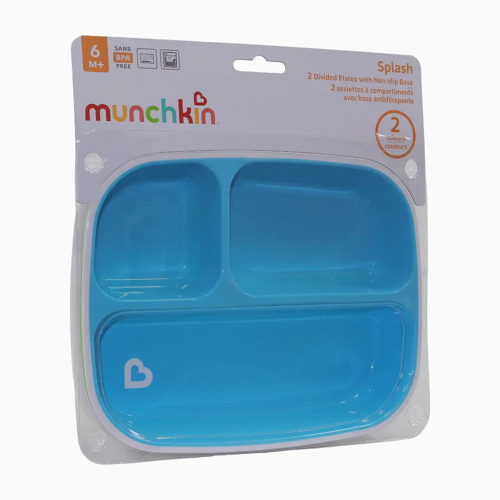 Munchkin Splash™ Toddler Divided Plates - Blue
