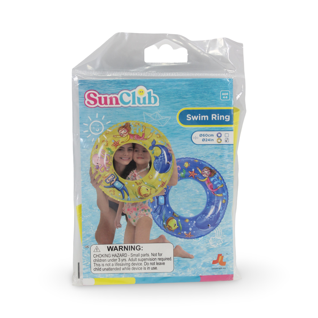 Sun Club Sea World Swim Ring 60cm – Yellow