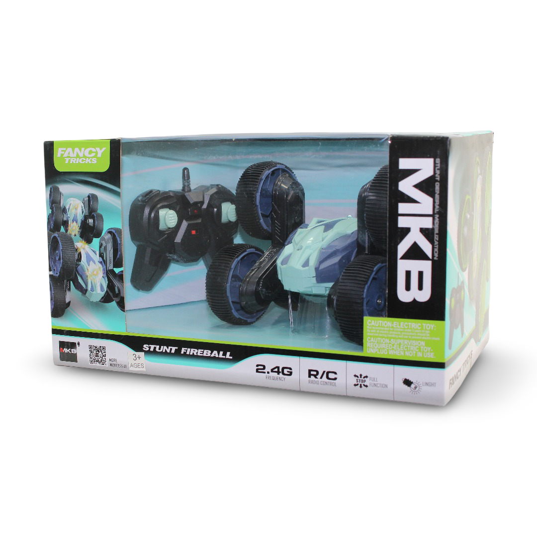 MKB Fancy Stunt Fireball Remote Control Car Toy – Mint - Toys - OKO