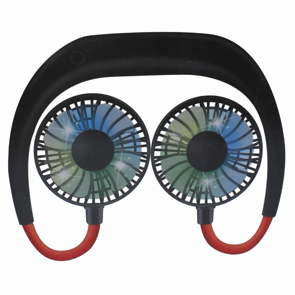 Hands-Free Portable Neckband Fan - Pink