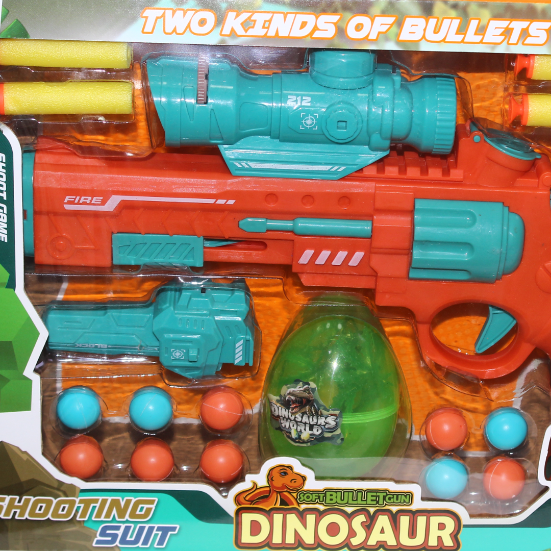 Keess "Dinosaur" Soft Bbullet Gun Set – Red