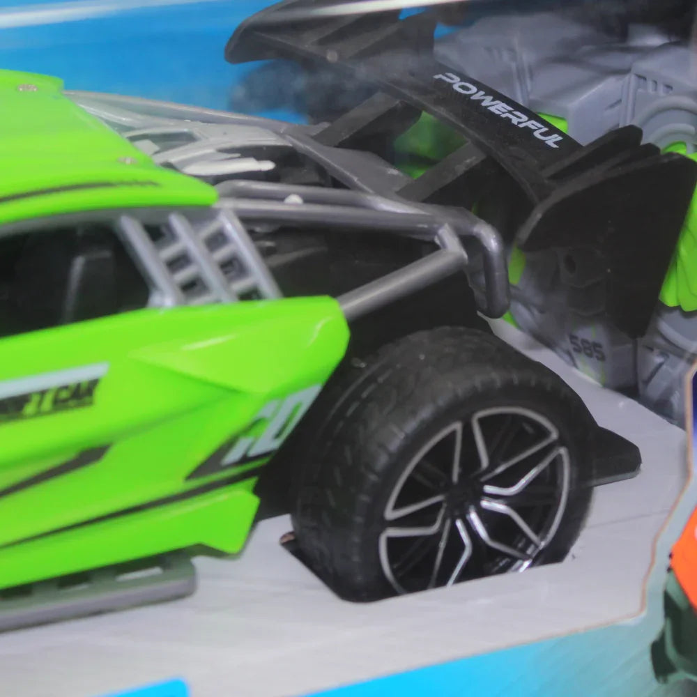 Remote Control Drift Car with Smoke Spray – Green