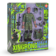 Xingrong Military Soldiers – Green (22 Pieces)
