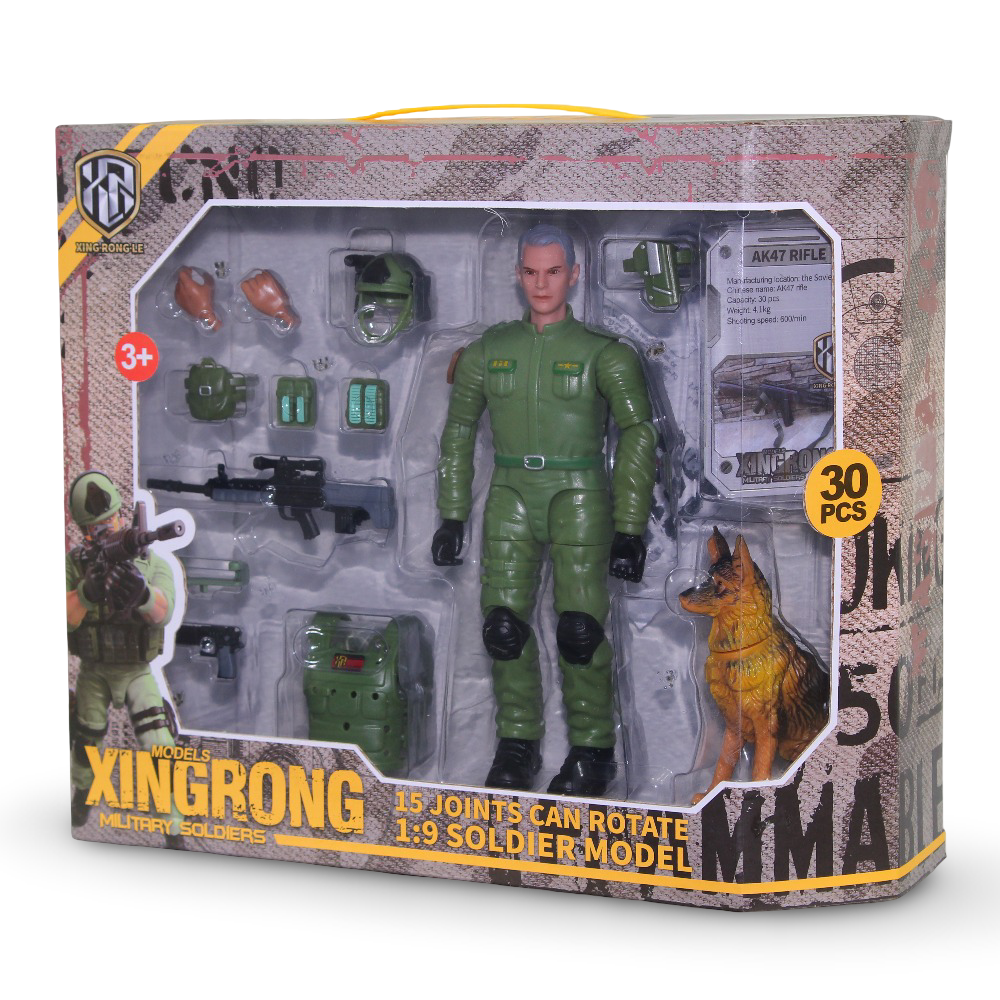 Xingrong Military Soldiers – Green (30 Pieces ) - Toys - Xing Rongle