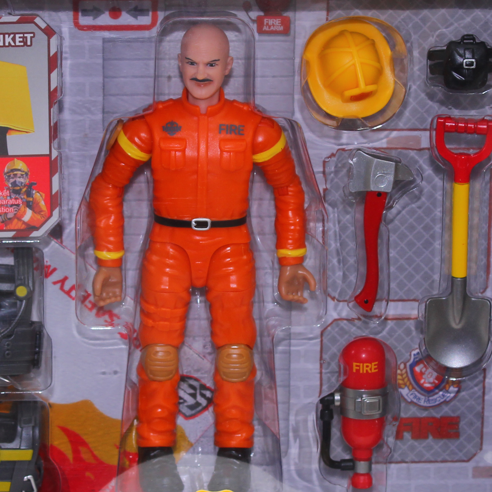 Fire Hero Firefighter with Tools – Orange