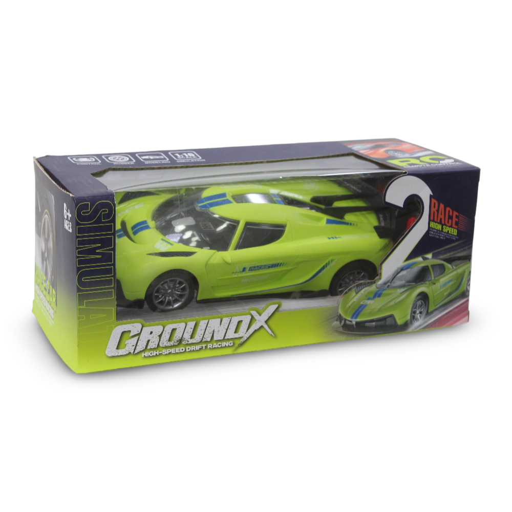 GroundX High-Speed Drift Racing Remote Control Car – Green - Toys - OKO