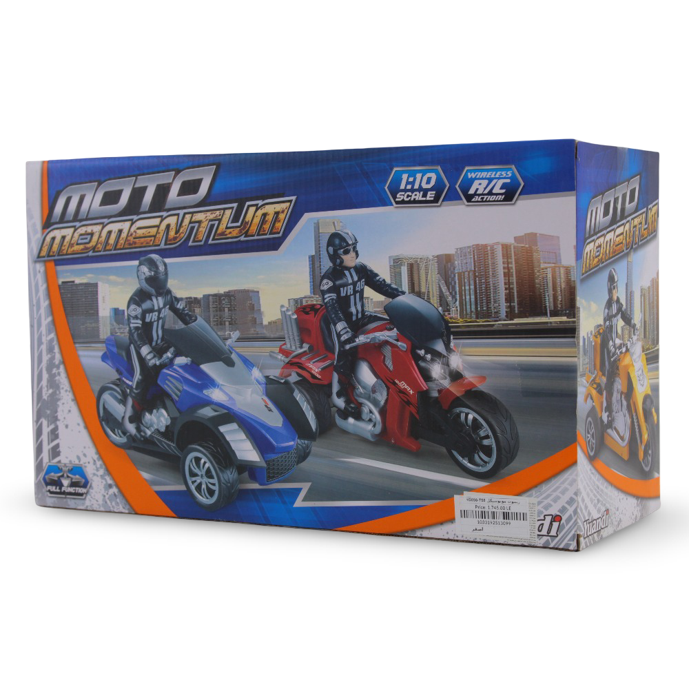 دراجة نارية Moto Momentum للتحكم عن بعد – صفراء