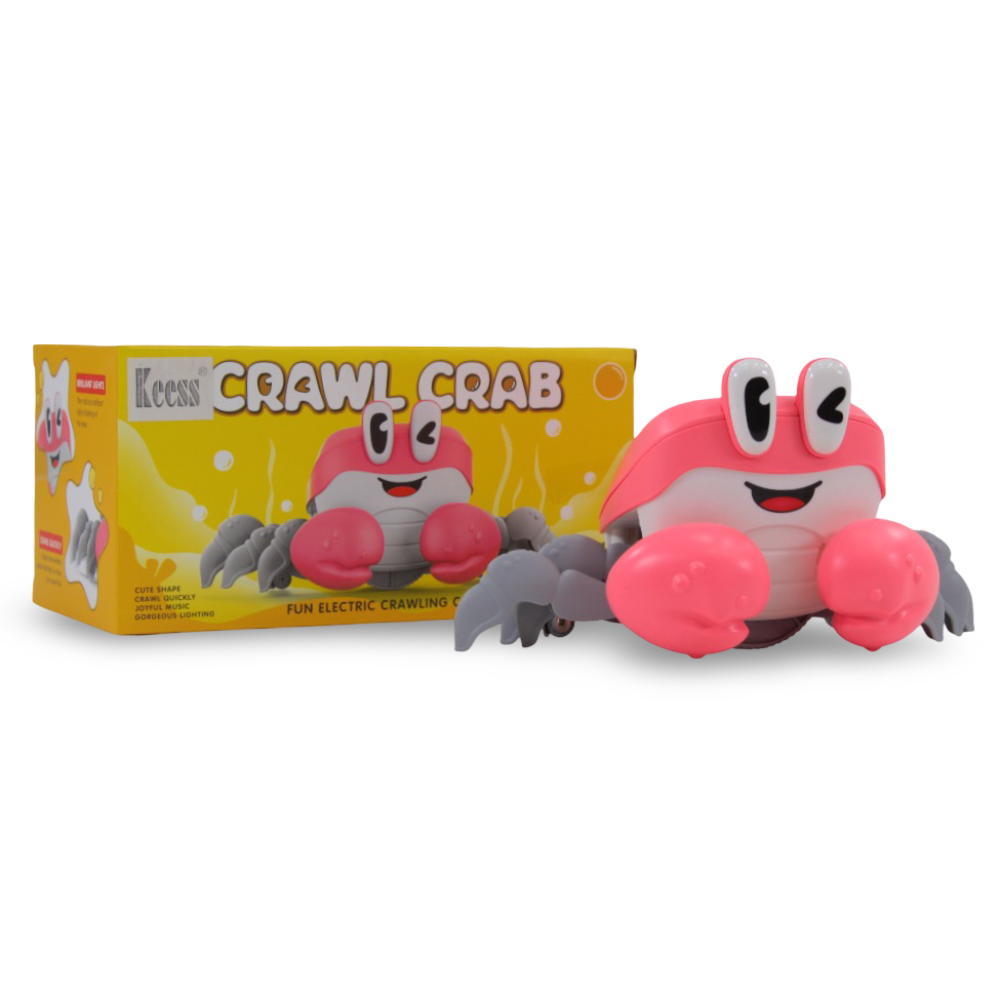 Crawl Crab Electric Crawling Toy – Pink