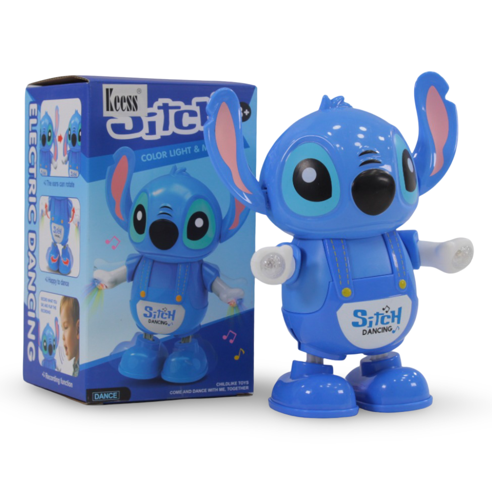 Stitch Dancing Toy – Blue with Music and Light Effects