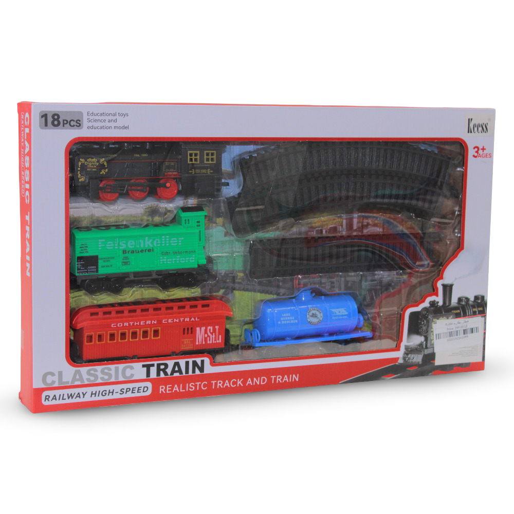 Classic Train Set with Realistic Track and Steam Design