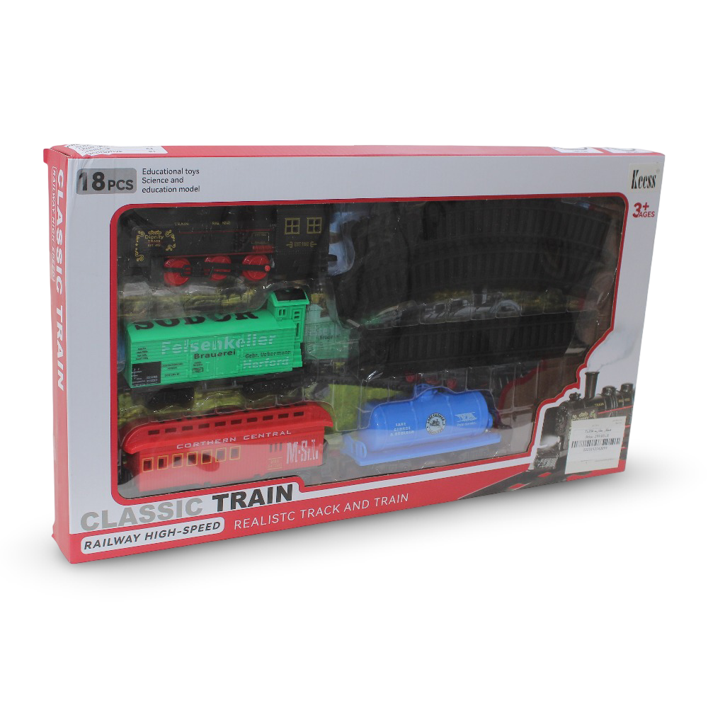 Classic Train Set with Realistic Track and Steam Design - Toys - OKO