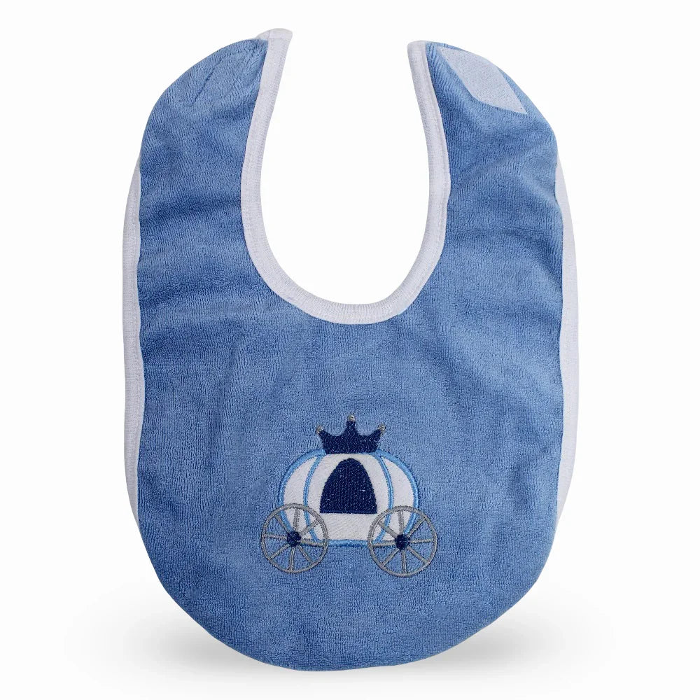 Baby Cotton Bib – Cute Royal Design