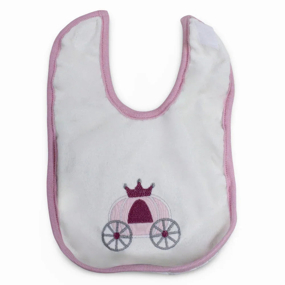 Baby Cotton Bib – Cute Royal Design