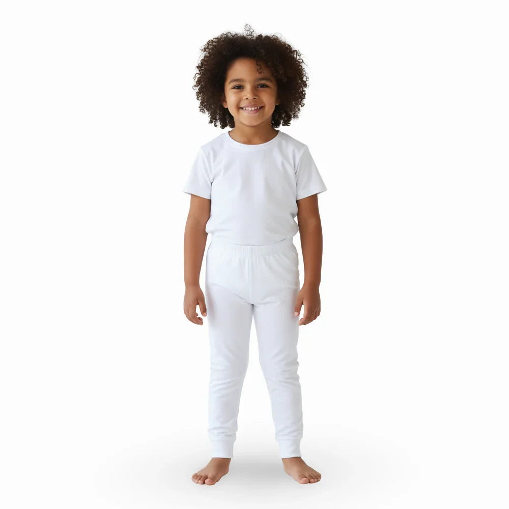 Boys Cotton Underwear Pants – White