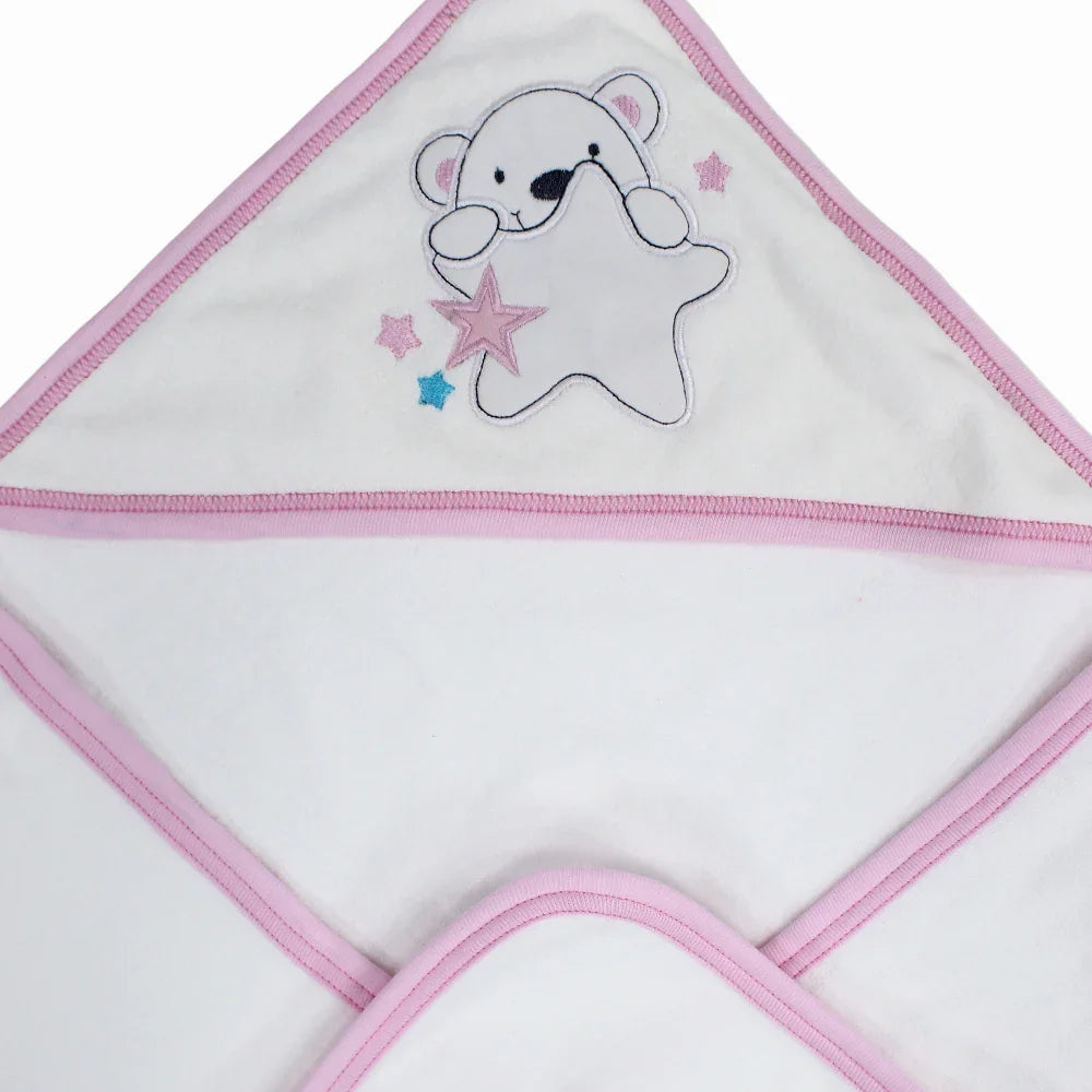 Baby Cotton Hooded Towel with Cute Designs