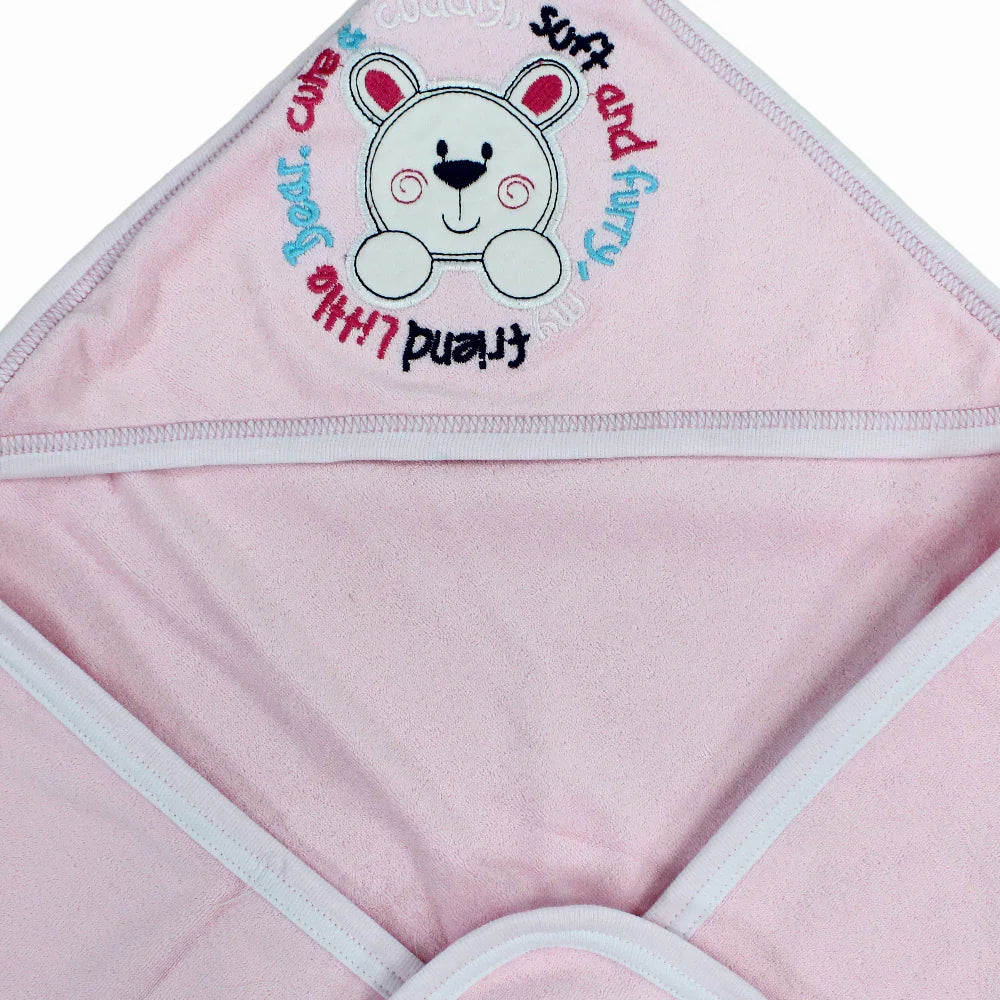 Baby Cotton Hooded Towel with Cute Designs