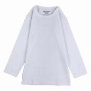 Boys Cotton Long-Sleeved Undershirt – White