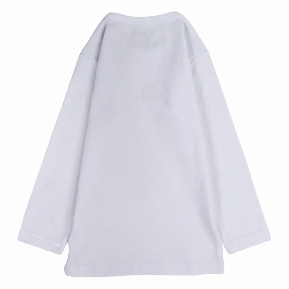 Boys Cotton Long-Sleeved Undershirt – White