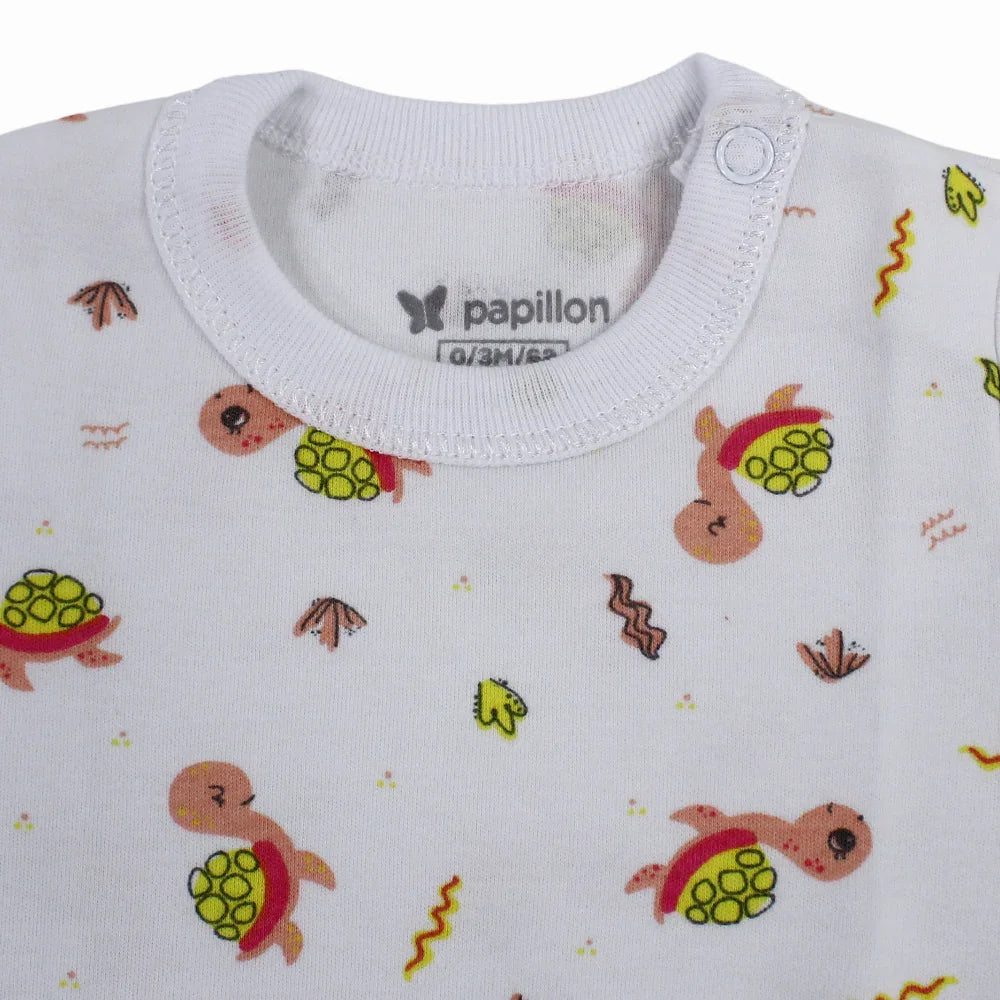 Unisex Baby Cotton Short-Sleeved Printed Underwear Bodysuit - Assorted Prints