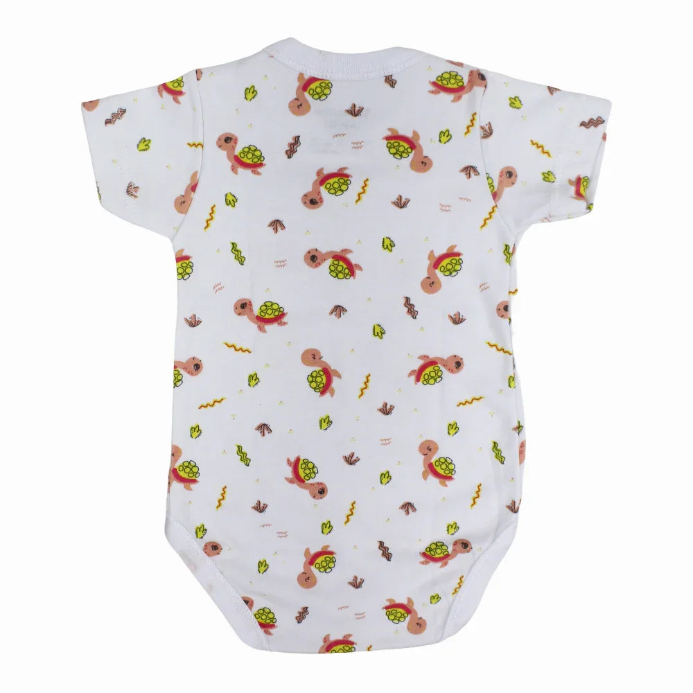 Unisex Baby Cotton Short-Sleeved Printed Underwear Bodysuit - Assorted Prints