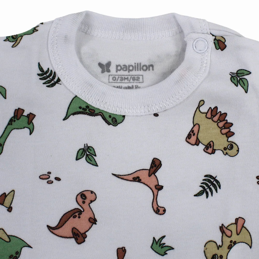 Unisex Baby Cotton Short-Sleeved Printed Underwear Bodysuit - Assorted Prints