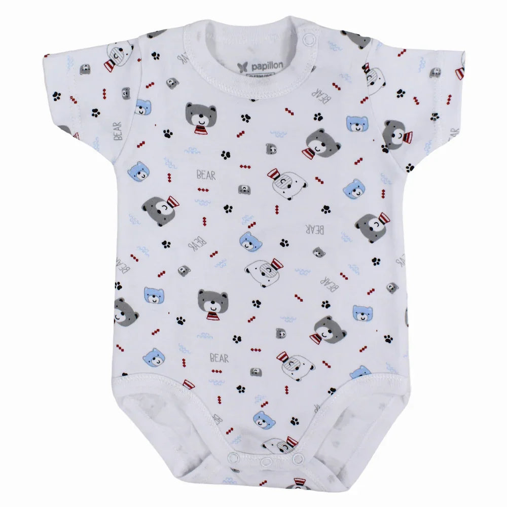 Unisex Baby Cotton Short-Sleeved Printed Underwear Bodysuit - Assorted Prints