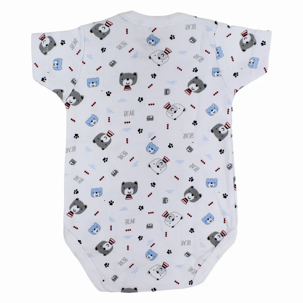 Unisex Baby Cotton Short-Sleeved Printed Underwear Bodysuit - Assorted Prints