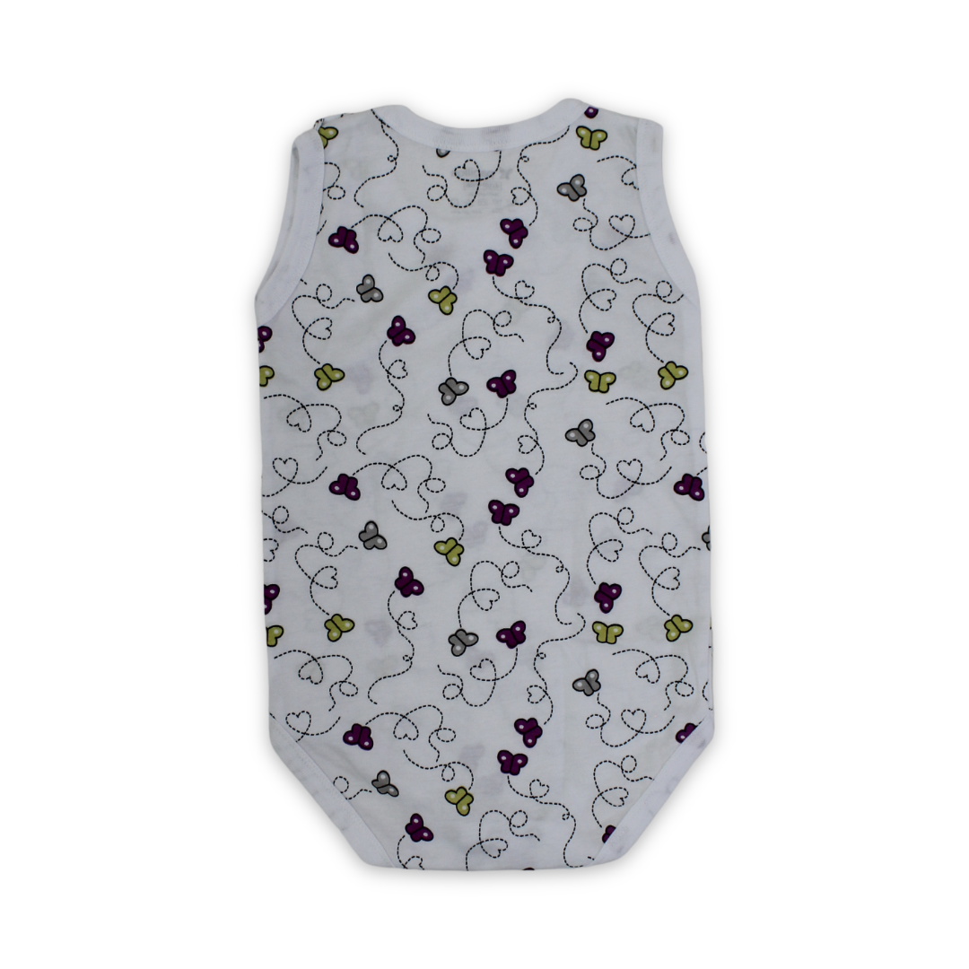 Unisex Baby Cotton Bodysuit – White