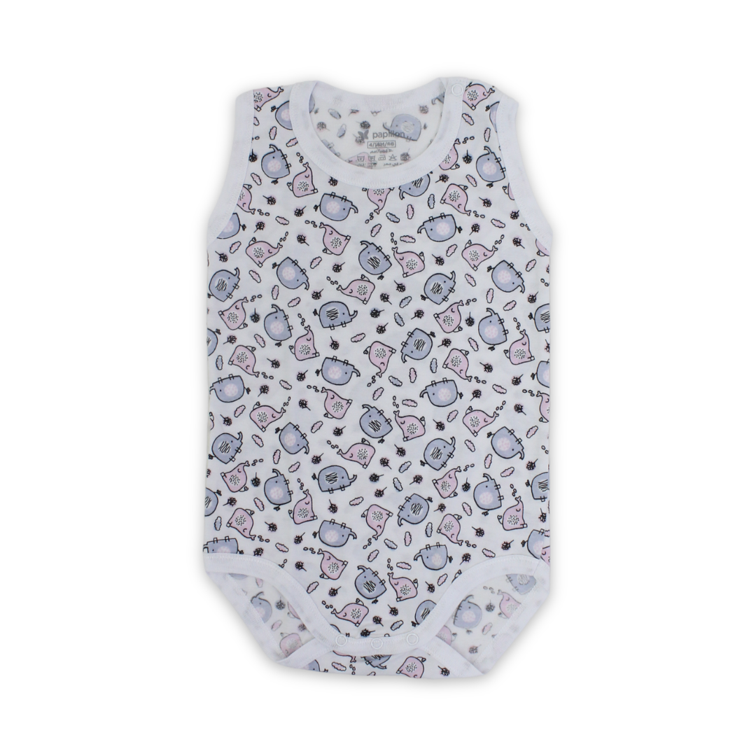 Unisex Baby Cotton Bodysuit – White