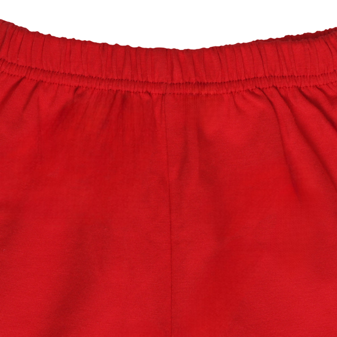 Baby Girls Cotton Plain Pantie Shorts – Red