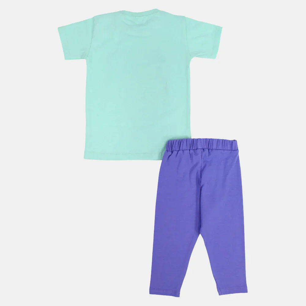 Girls Cotton Pajama Set - Sweet Magic Print