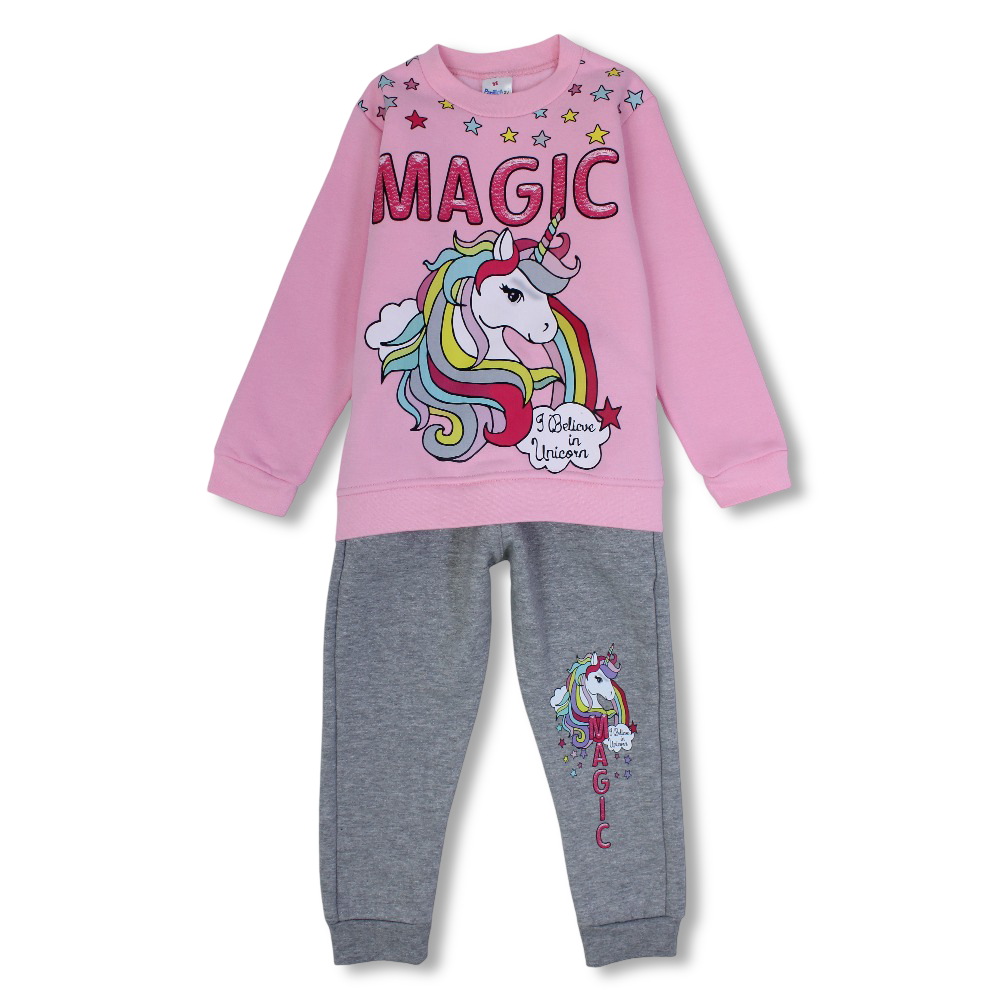 Girls Cotton Pajama Set – Magical Unicorn Design