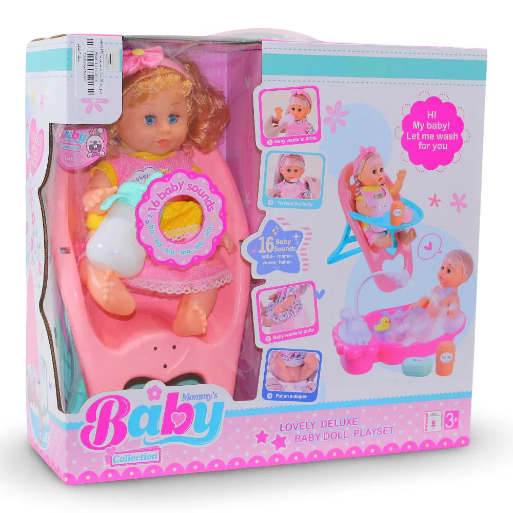 Mommy's Baby Collection Baby Doll Play Set
