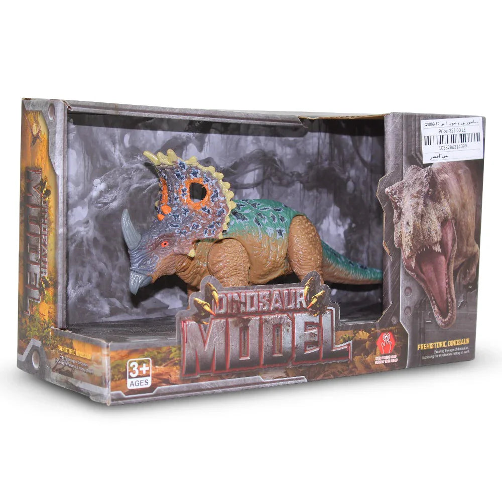 Dinosaur Model – Triceratops Figurine (Light & Sound)
