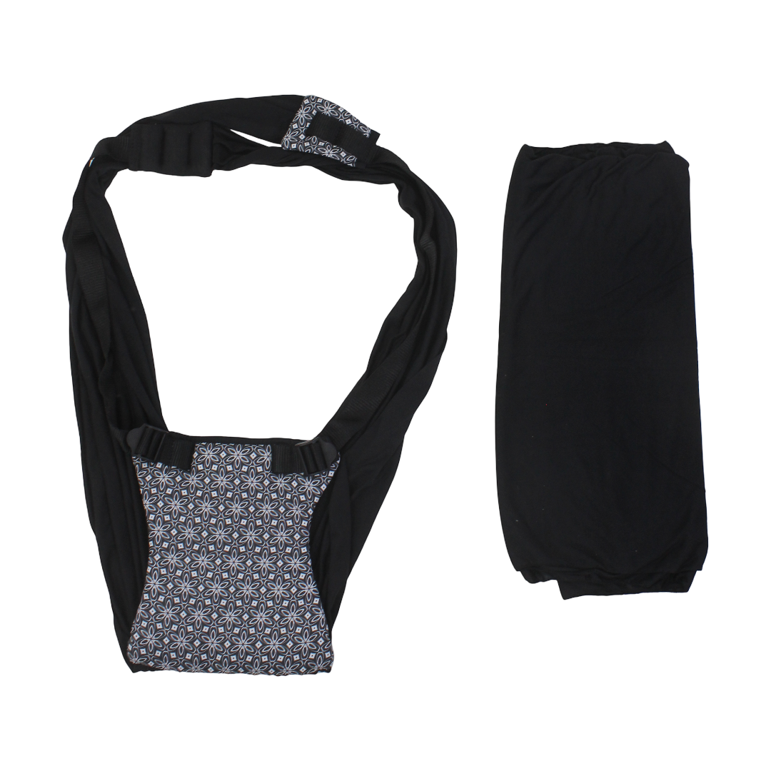 Petit Bebe Baby Vea Sling Carrier – Black & White - Baby Essentials