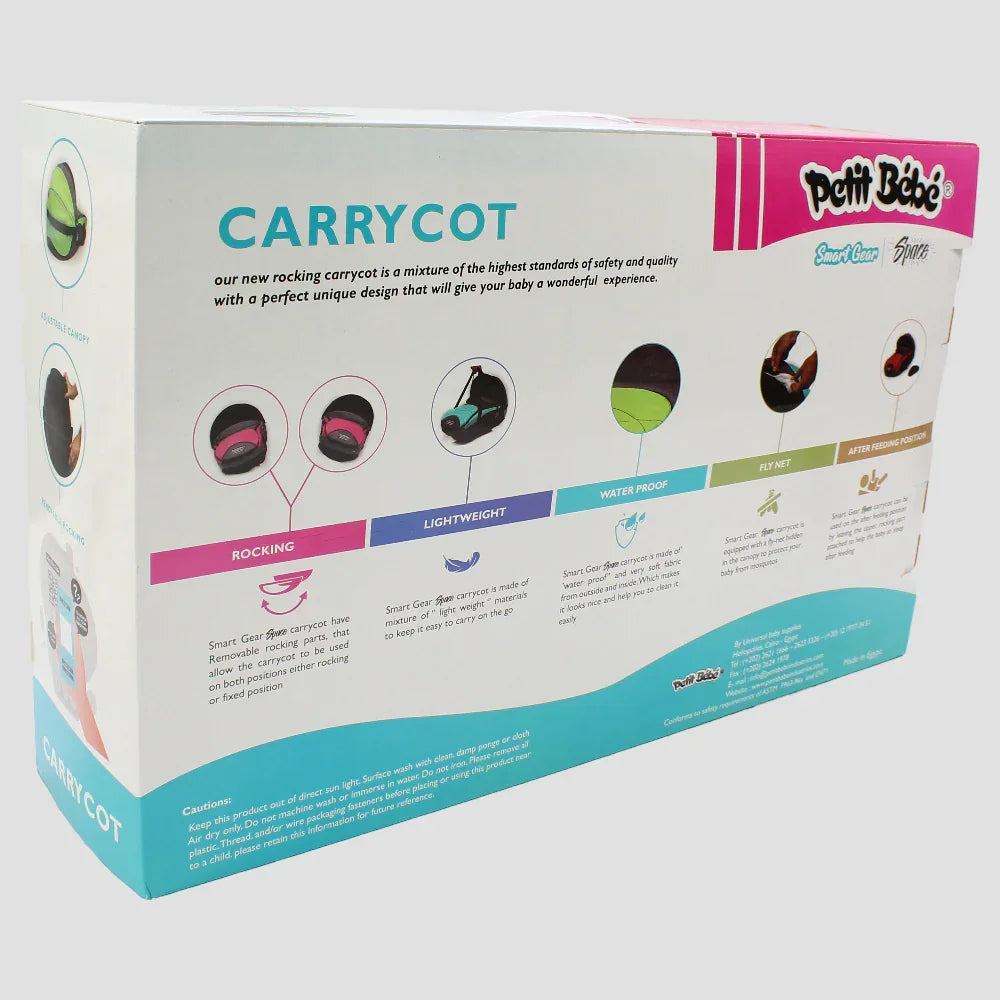 Petit Bebe Smart Gear Carrycot – Green