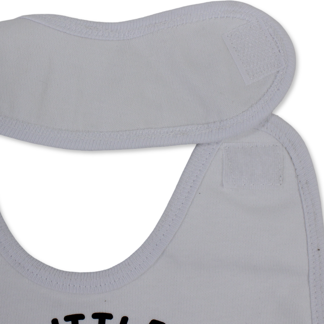 Cotton Baby Bib – Little Hero Cat Design