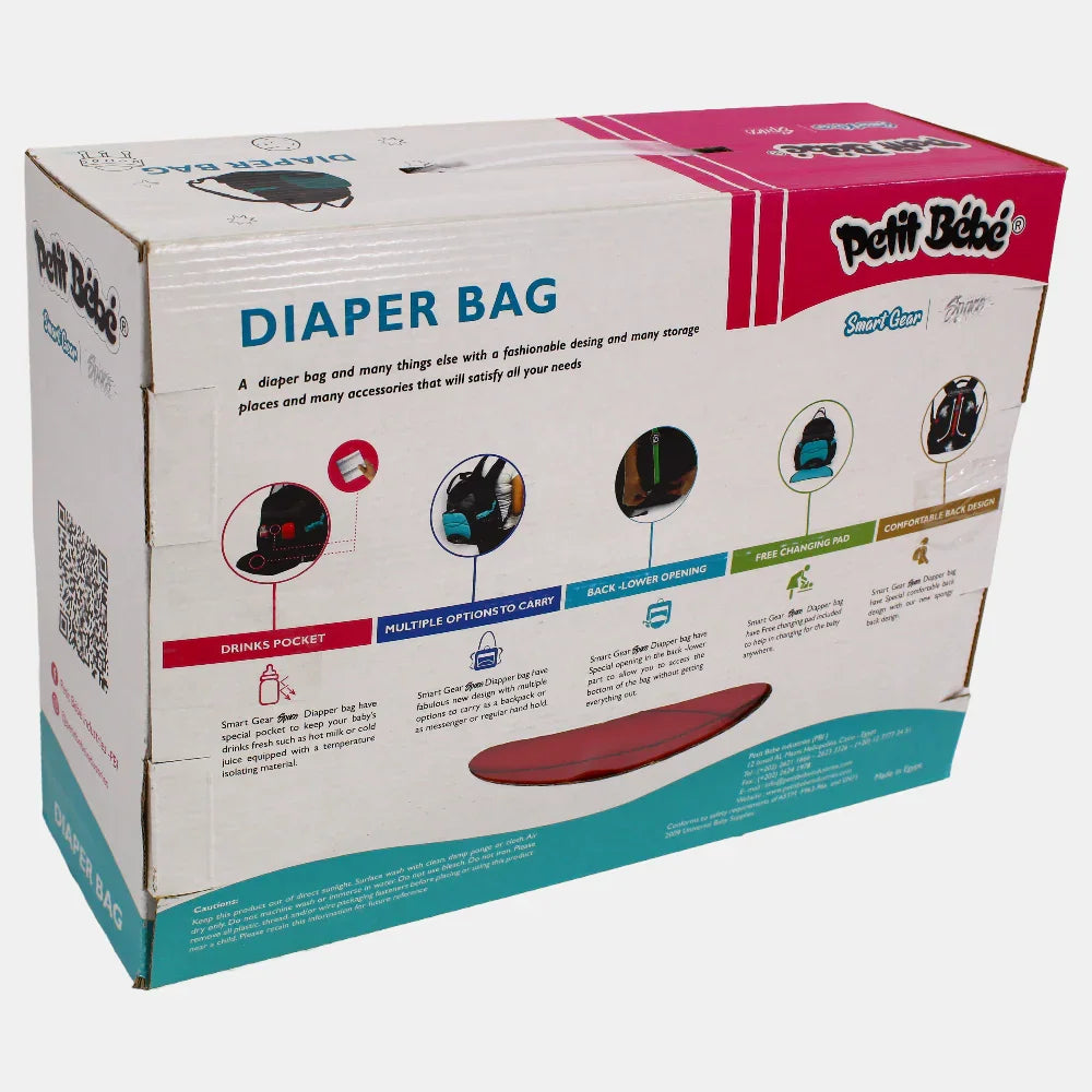 Petit Bebe Smart Gear Diaper Bag – Red