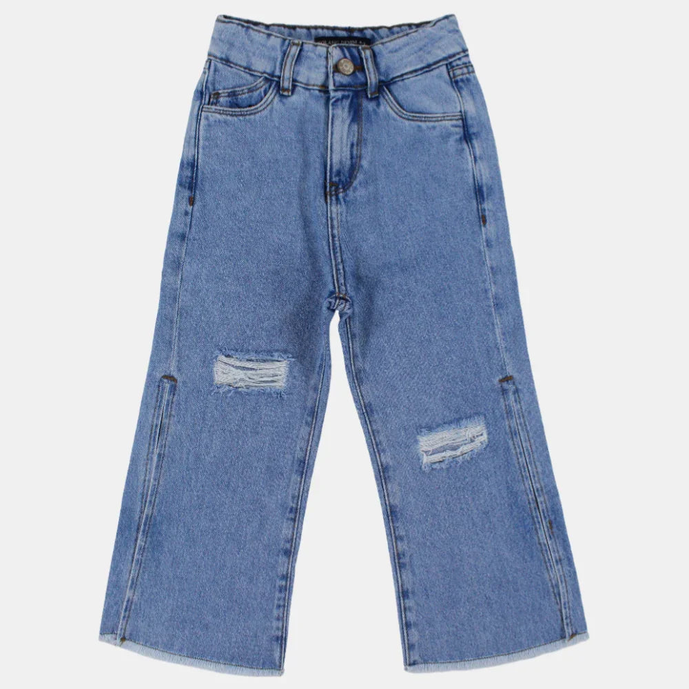 Girls Ripped Jeans – Mid-Rise