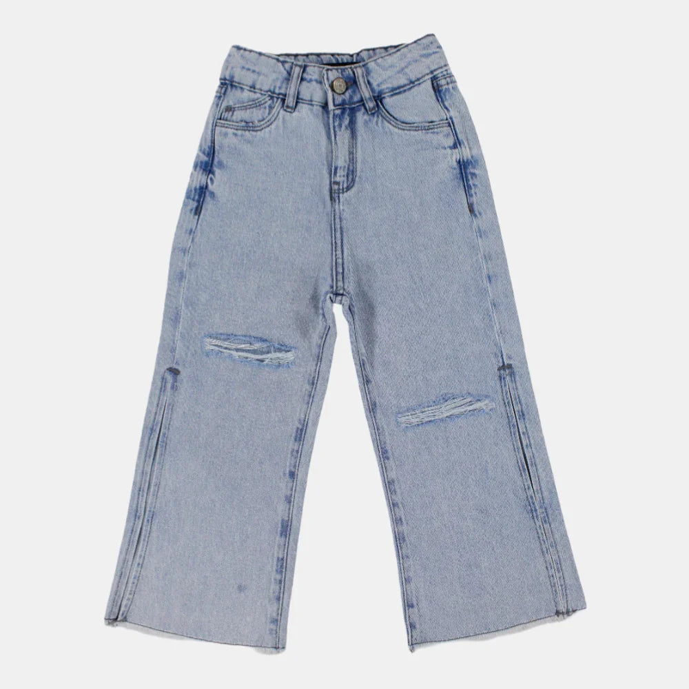 Girls Ripped Jeans – Mid-Rise